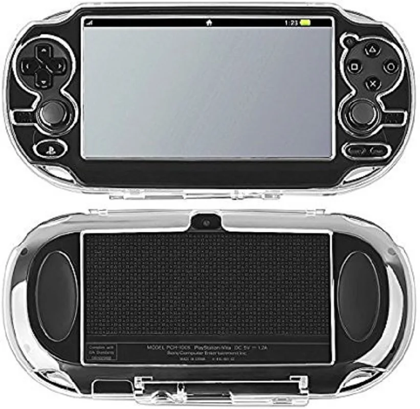 Прозрачный Кристальный защитный жесткий чехол для Playstation PS VITA 1000, подходит только для овальной кнопки запуска и выбора