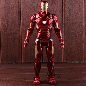

Captain American Civil War Marvel Iron Man Figure Action with Light PVC Collectible Model Toy 36cm
