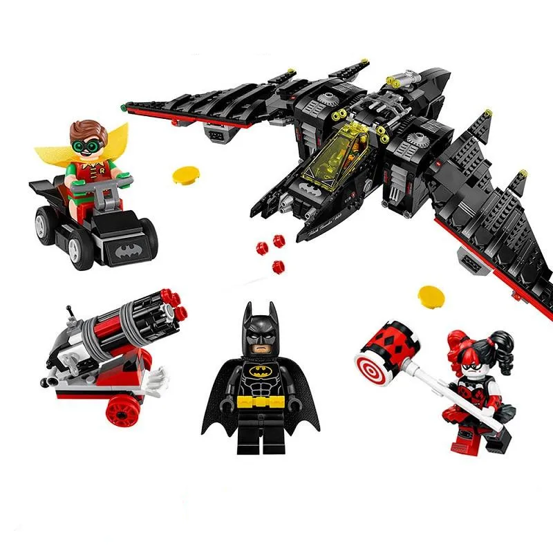 

Compatible Legoings batman 70916 Model 2017 07080 1068pcs super heroes Batwing Figure building blocks bricks toys for children