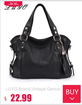 LUYO Fashion Patent Leather OL Women Messenger Shoulder Bags Tote Bag Female Pochette Ladies Handbags Femmes Sac Brown Hobo