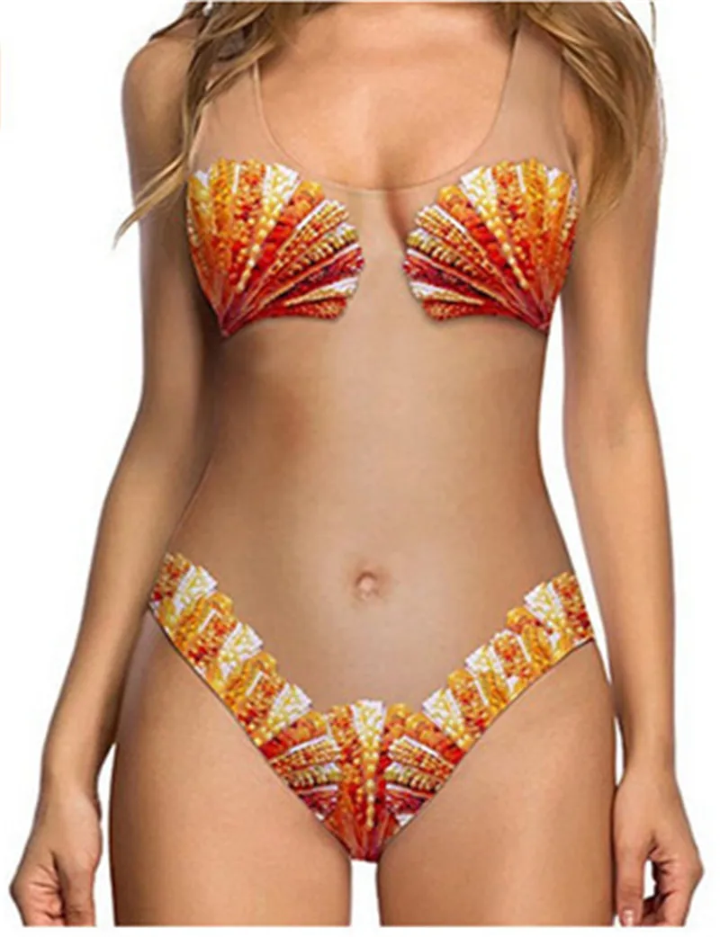 

2019 one-piece Swimsuit Bikinis transparent Swimsuit Women bathing costume Sexy ladies Plus size Tankini swimsuits swimwear
