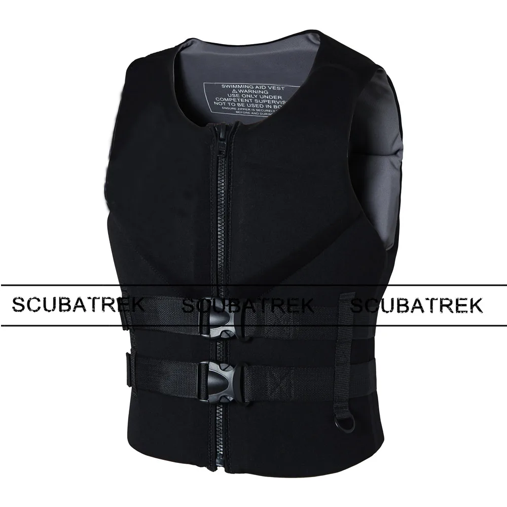 

black neoprene life jacket vest 150 N kayaking swimming manufacturers