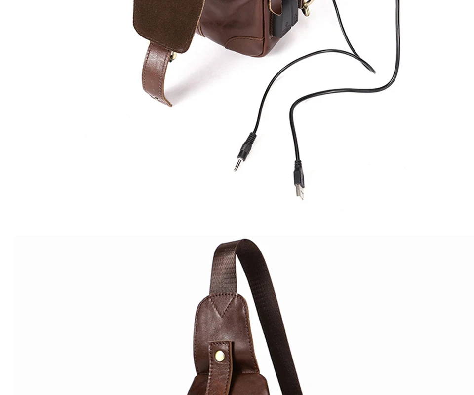 genuine leather men bag zipper crossbody bag sling bag men chest pack men messenger bags (11)