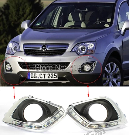 

Hot sale ! 2010-2012 Opel Antara Daytime Running Light Fog light High Quality LED DRL fog lamp 12V 6000k 2pcs/set