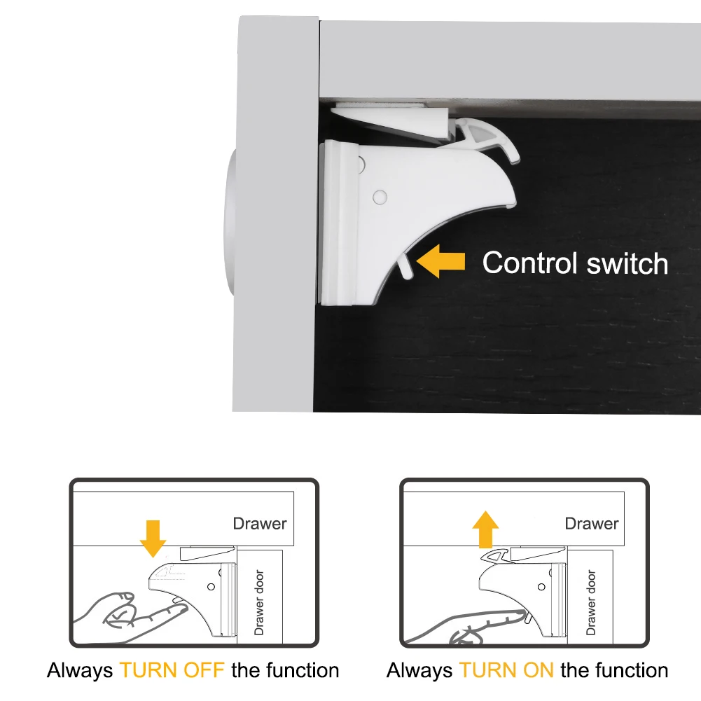 10 замков, 2 ключа, магнитный замок безопасности для детей, замок для безопасности для шкафа, ящика, дверного замка, детский шкаф, невидимые замки безопасности для младенцев