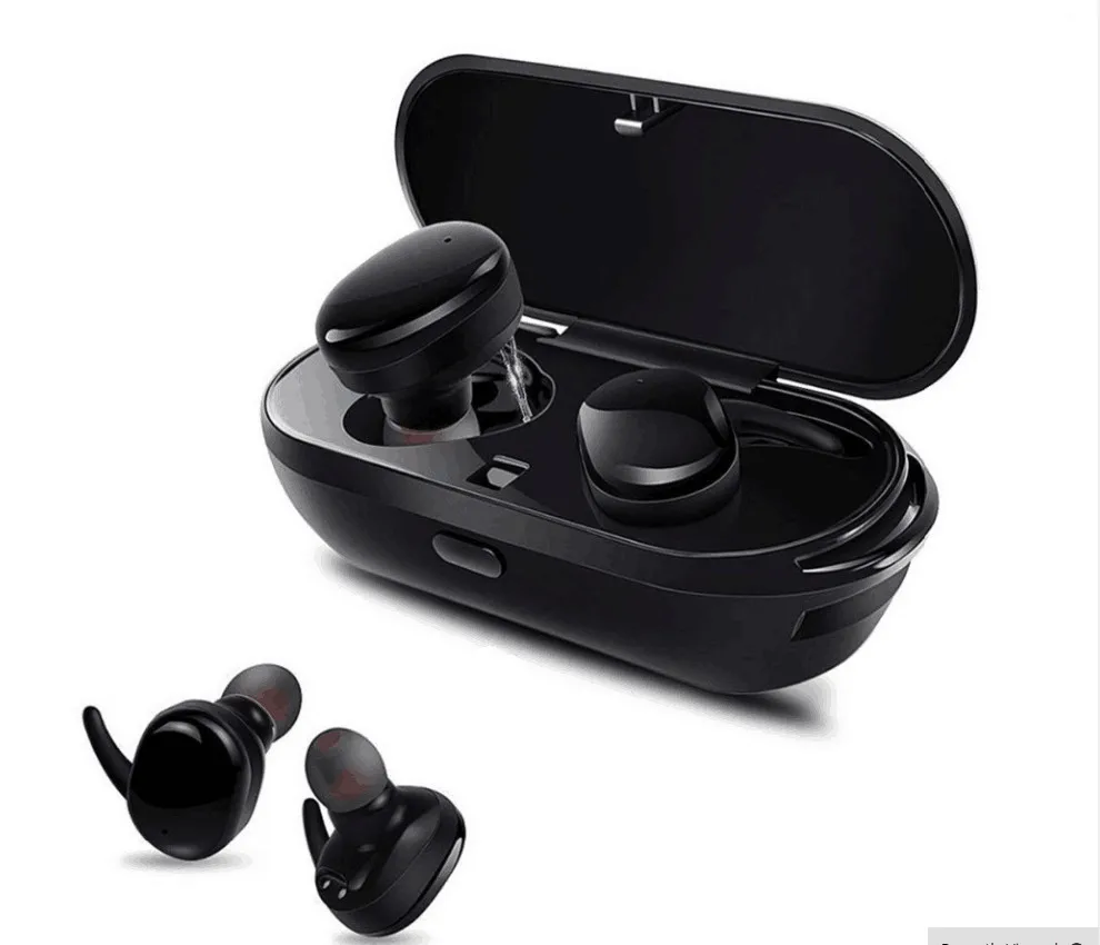 

Mini Bluetooth V5.0 Headsets with Mic Dual Earbuds Stereo HIFI Touch Control in-Ear Earphones IPX5 for iPhone Apple iPad Samsung