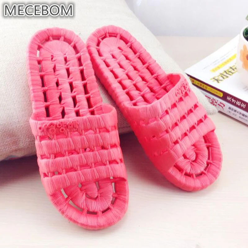

Summer Hollow Home Women Flip Flop Shoes Non Slip Sandals Slipper Flat Wedge Heel Platform Bathroom chaussure femme 065W