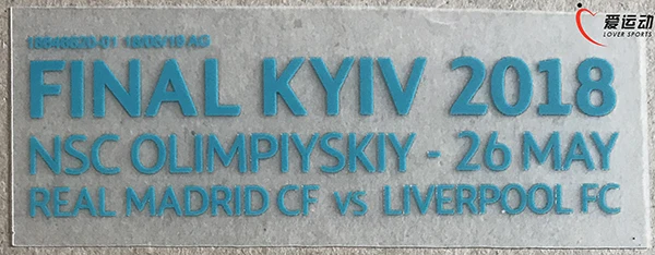 

FINAL KYIV 2018 UCL final details patch Chest details Final kyiv 2018 NSC OLIMPIYSKIY - 26 MAY
