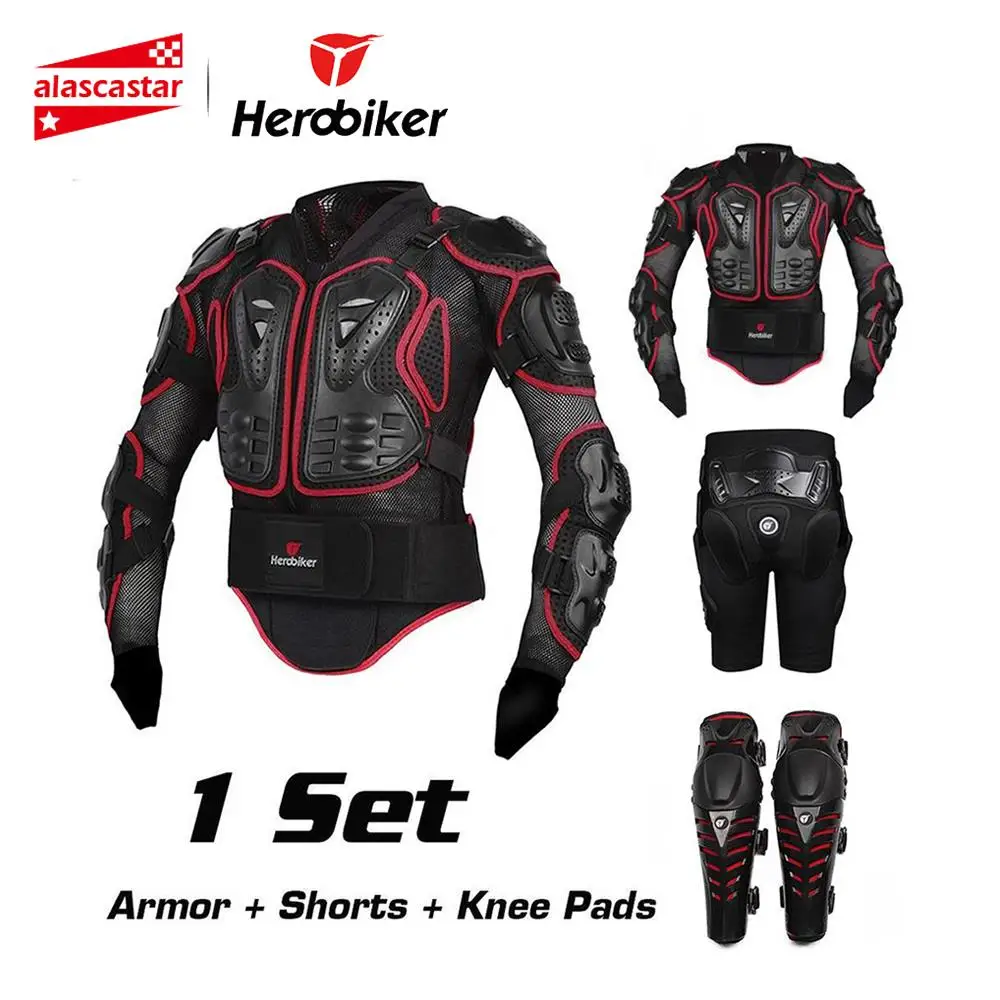 HEROBIKER veste de Moto hommes armure de Protection Moto Motocross