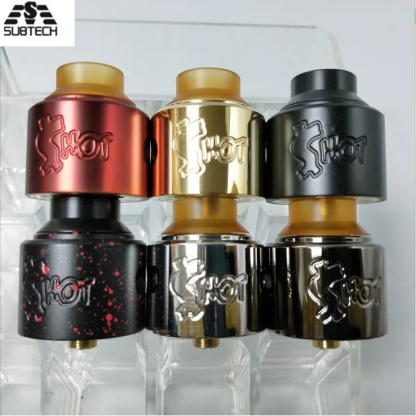 

high quality SHOT RDA 30mm Diameter For 510 Thread Atomizers Vape tank With Wide Bore Drip Tip Atomizer E-cigarette