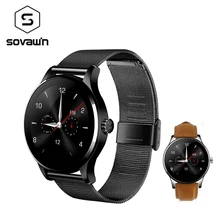 K88H Smart Watch IPS 1,22 en pantalla redonda controla la frecuencia cardíaca Monitor Bluetooth hombre chica SmartWatch para IOS Android cámara remota