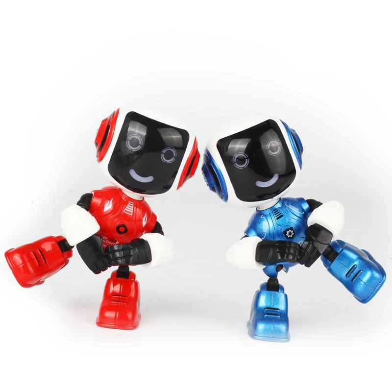 Электрический светодиодный Интеллектуальный робот-игрушка из сплава, новинка, подставка для телефона для детей, Многофункциональный ручной мини-робот, рождественские подарки