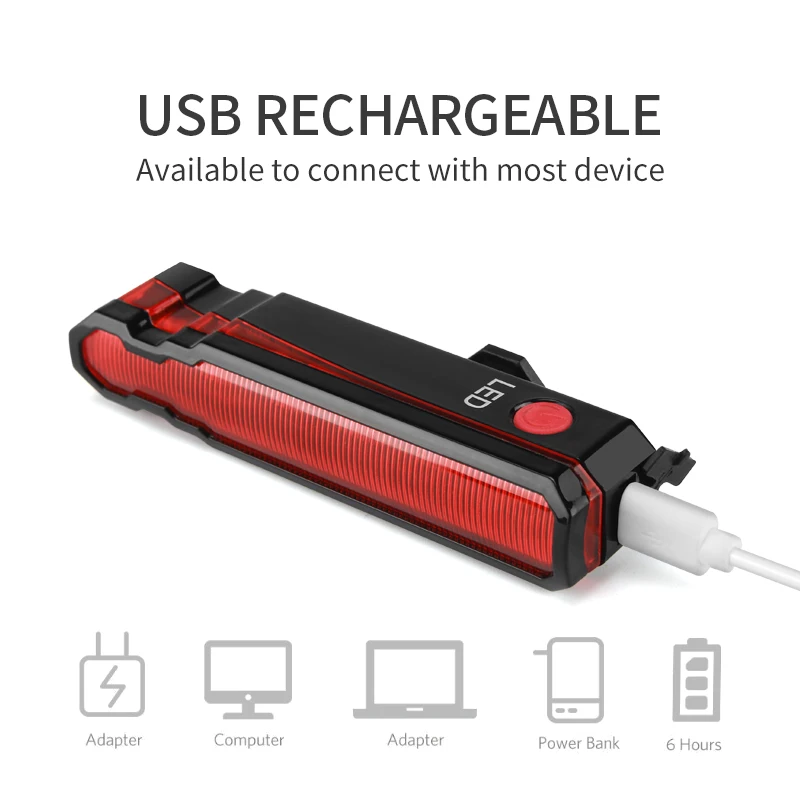 Preise Falten Laser Fahrrad Licht Vorne Hinten Sicherheit Warnung Fahrrad Licht USB Aufladbare Fahrrad Schwanz Hinten Licht Wasserdicht Radfahren Lampe