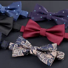 Модные корейские элегантные джентльменские бабочки цветок свадьба Вечеринка Ретро галстуки-бабочки Gravata великолепный галстук для мужчин подарки