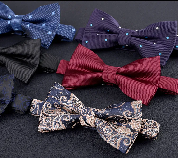 Fashion Korean Elegant Gentleman Bow Ties Flower Wedding Party Retro ...