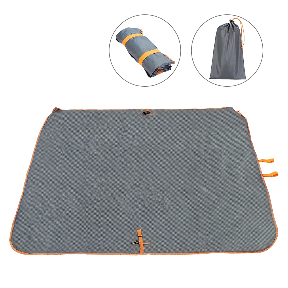 

2-IN-1 Foldable Sleeping Mattress Pad Outdoor Camping Mat Waterproof Picnic Blanket Climb Ground Tarp Beach Mat with Storage Bag