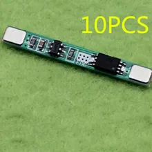 10 шт. 1 s 3.7 В 2.5a литиевых Батарея защиты Совета полимерных BMS PCM PCB над заряда-разряда литий-ионный защиты модуль