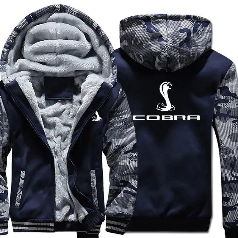 

Hot sale for male hoodied zipper COBRA sweatshirt thicken Hoodies coat Hooded clothes Winter Coat Jackets