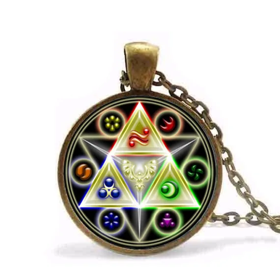 Новый стимпанк Винтаж легенда о Зельде ожерелье ворота времени Hyrule история