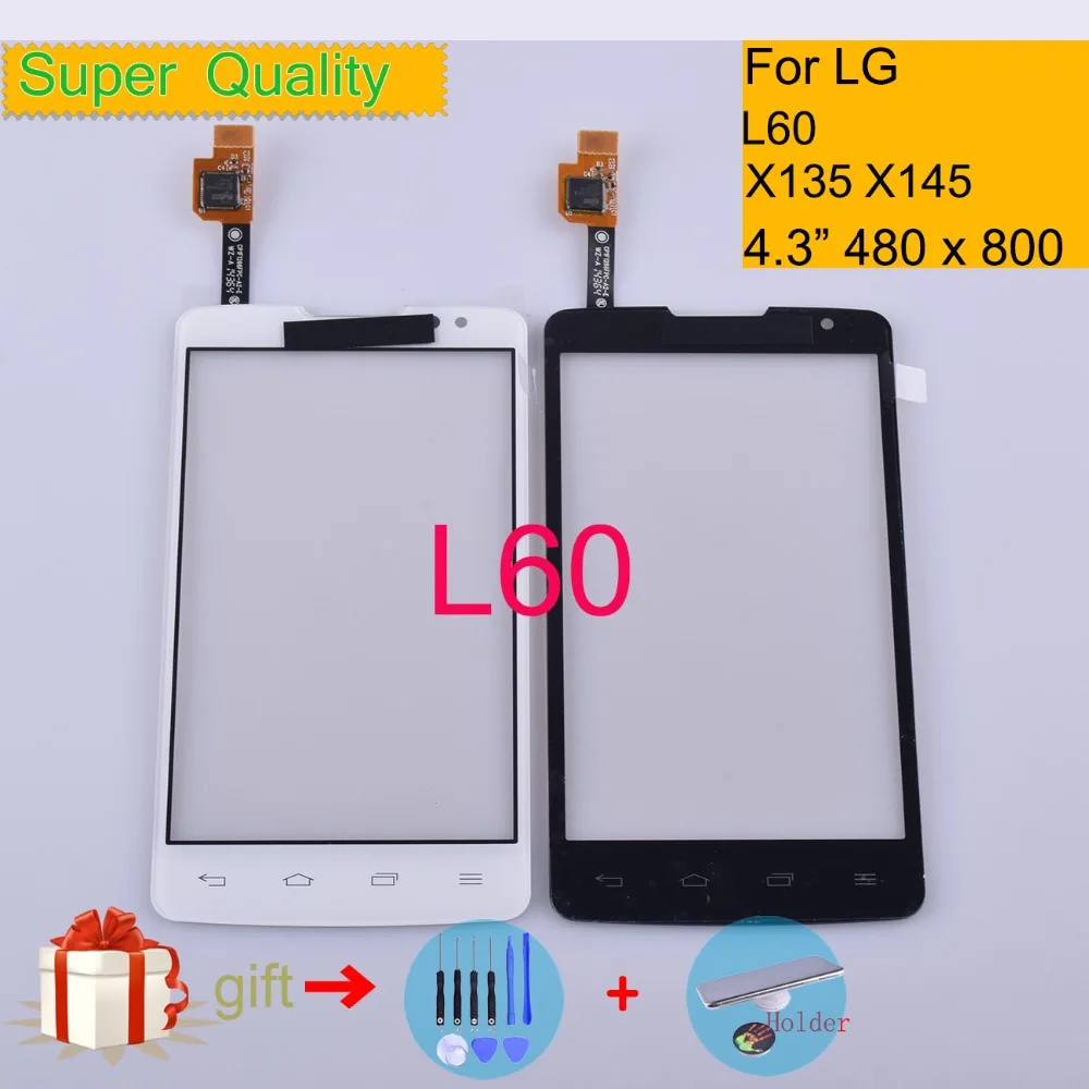 

Touchscreen For LG L60 X145 X135 Touch Screen Touch Panel Sensor Digitizer Front Glass Outer Lens NO LCD Replacement 4.3"