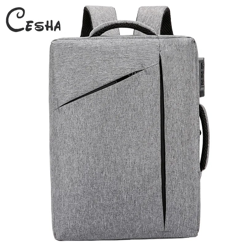 

CESHA Luxury Coded Lock Design Laptop Backpack High Quality Durable Nylon Traveller Backpack Fashion Unisex School Backpacks