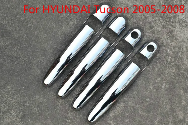

High-quality ABS Chrome Car Door Handle Bowl Cover Exterior Accessories For HYUNDAI Tucson 2005-2008 Car-styling Car-covers