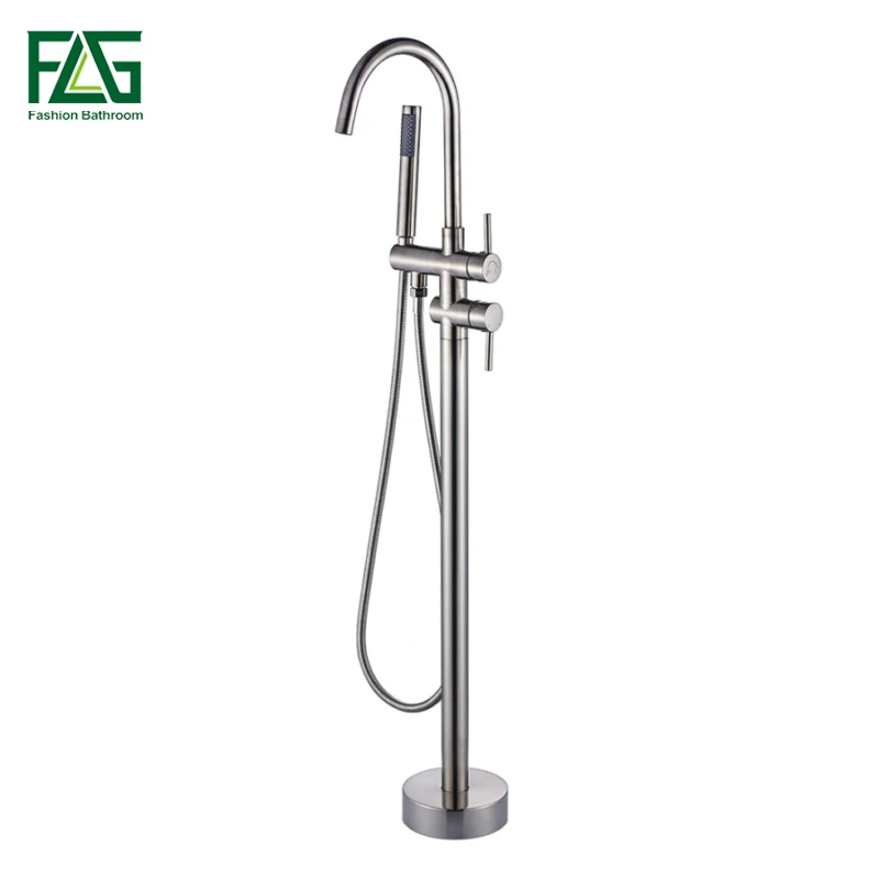 Смеситель для душа с матовым никелевым покрытием|freestanding bathtub faucet|shower faucetsbathtub faucets