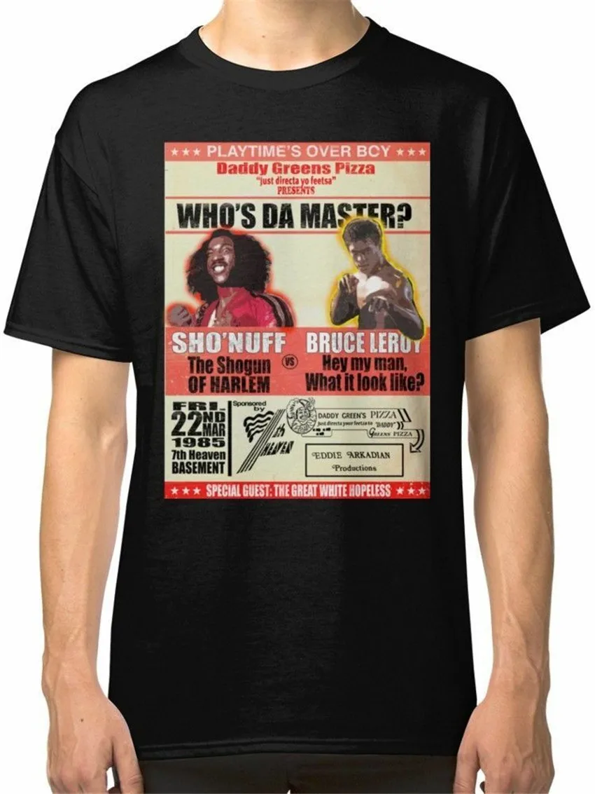 

NEW Sho'nuff Vs Bruce Leroy TEE SHIRT SIZE S M L 2XL 3XL Short-sleeved