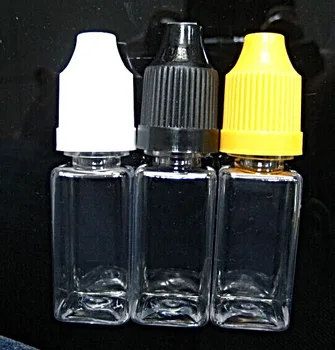 

Square bottle plastic 10ml long thin tip for essential oil package