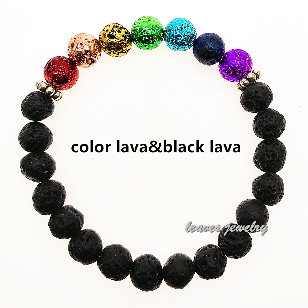 no design 7 Chakra Bracelet Men Healing Balance Beads Reiki Buddha Prayer 15style Natural Stone Yoga For Women dropship | Украшения и