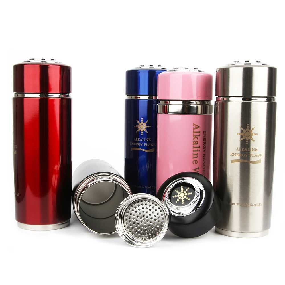 

400ml Daily Health Care Alkaline Hydrogen Negative Ion Water Ionizer Bottles Energy Nano Flask Water Bottle With Filter