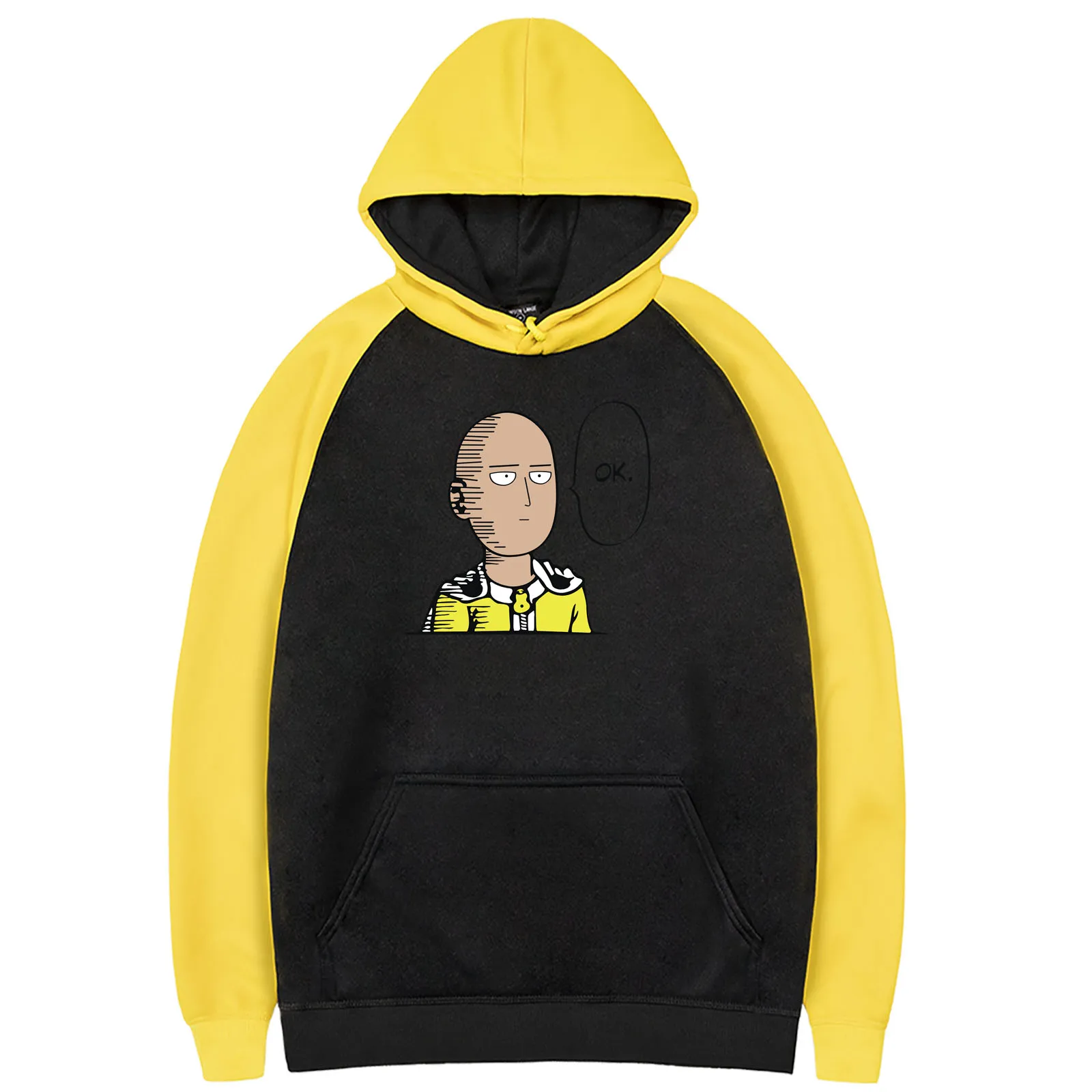 

ONE PUNCH MAN Saitama Fashion Pullover 2019 New Arrival Casual Raglan Hoodie Male Hoodie Man Sweatshirts Pullover Fleece Hoody