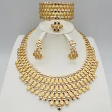 2018 Fashion jewelry set African Nigeria Dubai font b gold b font color African bead jewelry