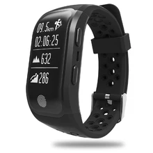 Gps смарт-браслет часы спортивный Браслет фитнес-трекер счетчик шагов сердечного ритма водонепроницаемый смарт-браслет для мужчин Женская Сигнализация часы