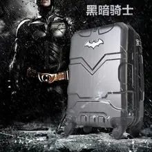 Carrylovekt ПК 20/24/28 дюймов супер-Герой мультфильма Бэтмен прокатки Чемодан Spinner бренд высокое качество дорожного чемодана