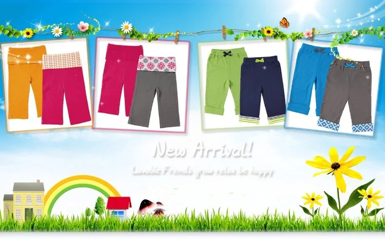2015 New Style Baby Pants 2 Pieceslot 0-12 M 100% Cotton BlueGreen Athletic Feature Para Bebe Trousers Baby Clothing (5)