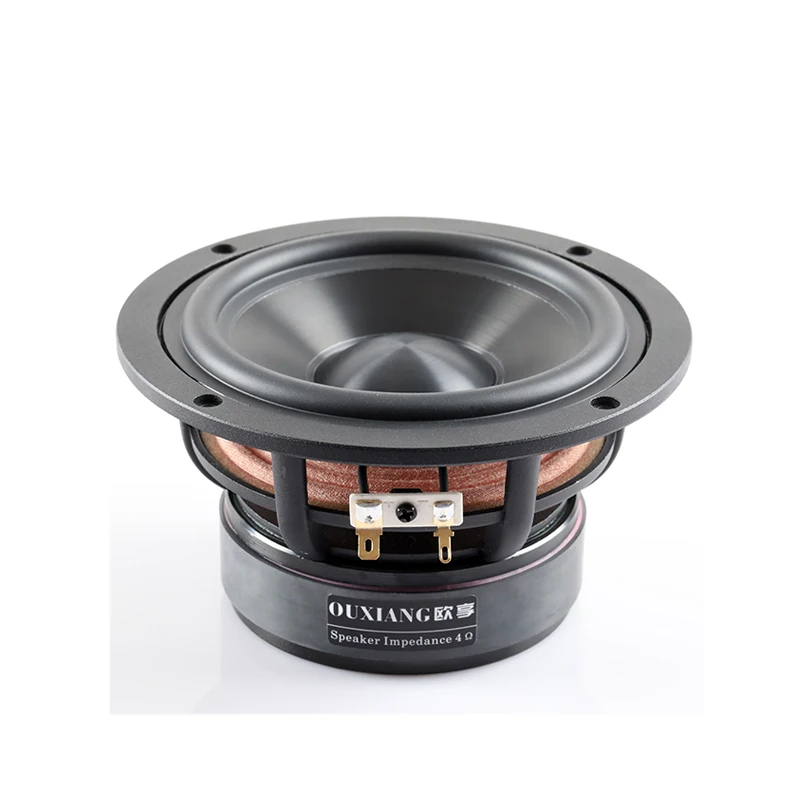 

2PCS Ouxiang 6.5'' Midwoofer Speaker Driver Unit Casting Aluminum Basket Ceramic Mixed Black Cone 4/8ohm 60W Dia 176mm Round