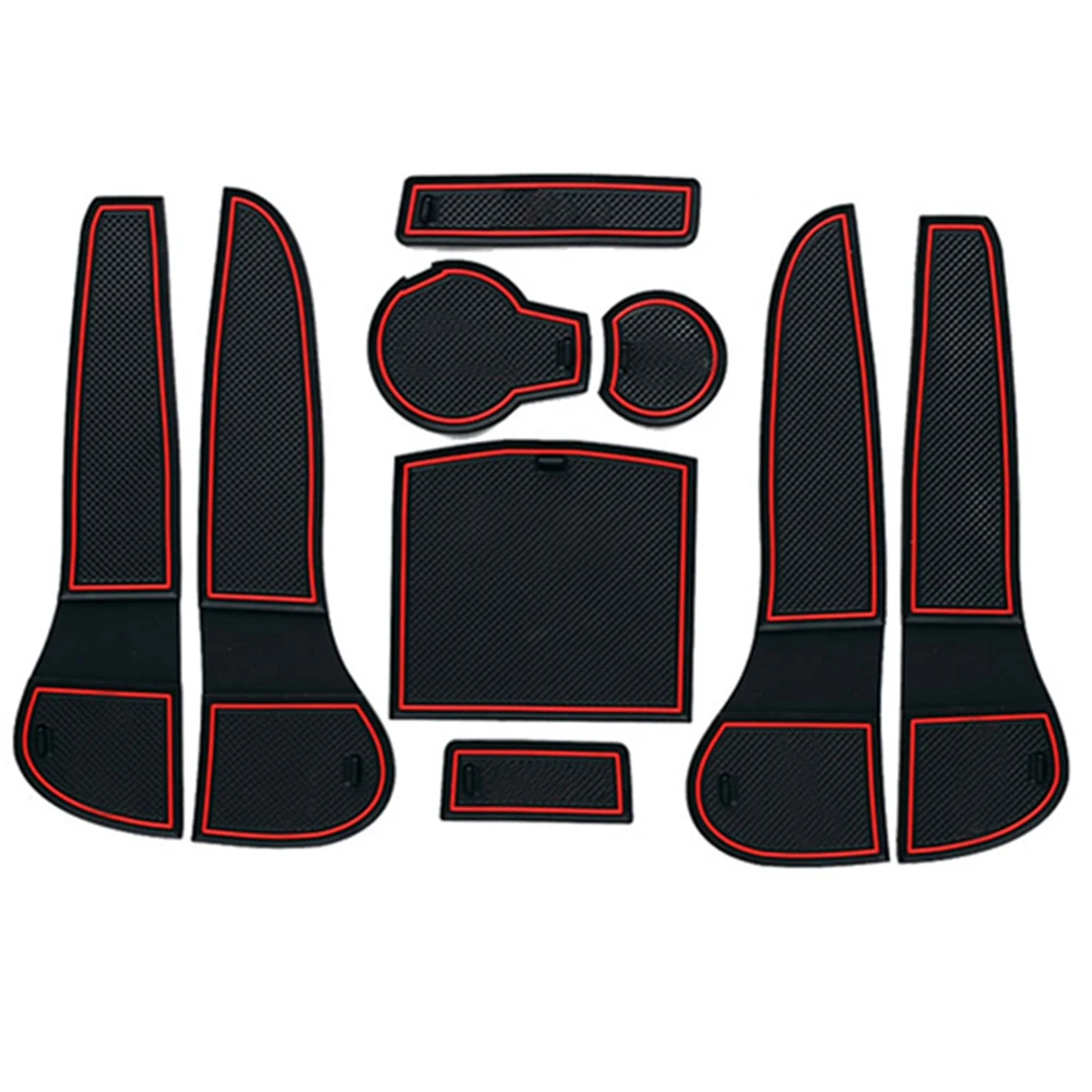 

Car Door Groove Mat For Audi A4 B8 2012 2013 2014 2015 A4 8K RS4 S4 S line RS 4 Interior Gate Slot Mat Rubber Anti-Slip Mat