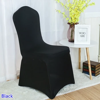 

Black Colour Chair Cover Spandex Chair Cover China Universal Lycra Chair Cover Dining Chair Kitchen Washable Thick