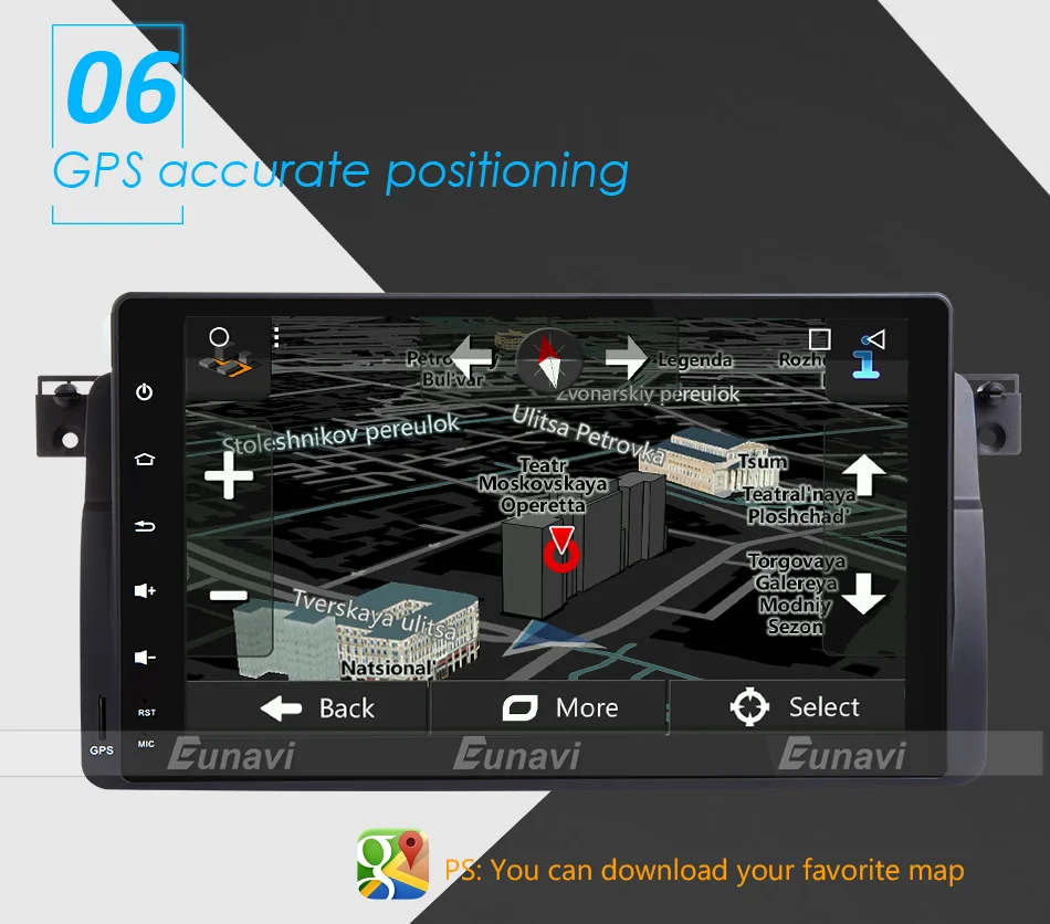 Flash Deal Eunavi 1 Din Car Multimedia Player Car Radio GPS Android 7.1.1 2 Din OBD2 Bluetooth For BMW/E46/M3/MG/ZT/Rover 75 11