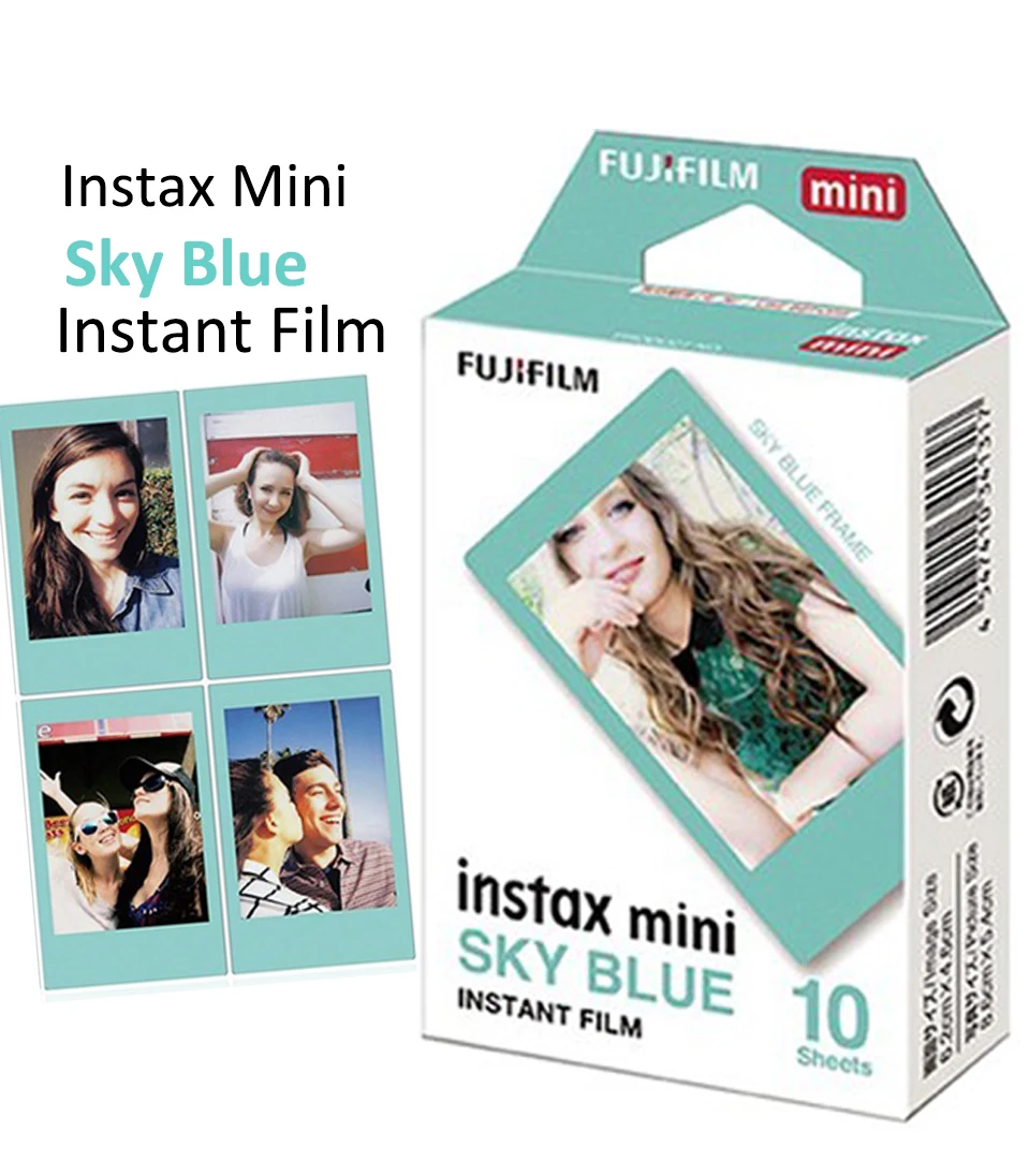 Подлинная Fujifilm Instax Mini 8 голубой фильм 10 листов для мини 9 70 90 Neo 25 50 s 300 камера поделиться SP-1 SP-2 принтер Polaroid