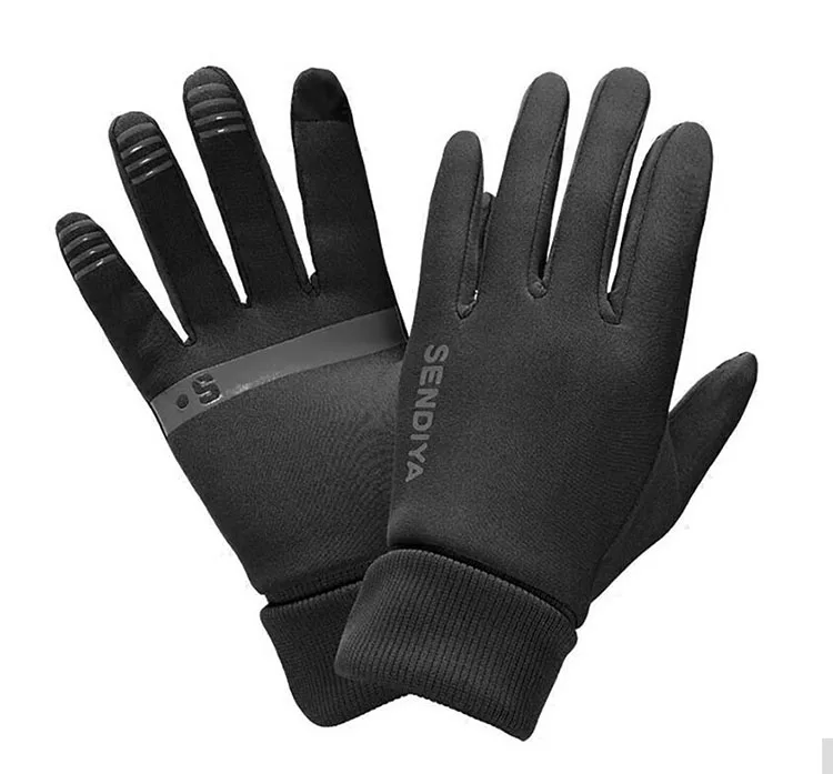 

GIEADUN Outdoor fleece warm running gloves men and women all fingers riding gloves warm bike ride touch screen gloves
