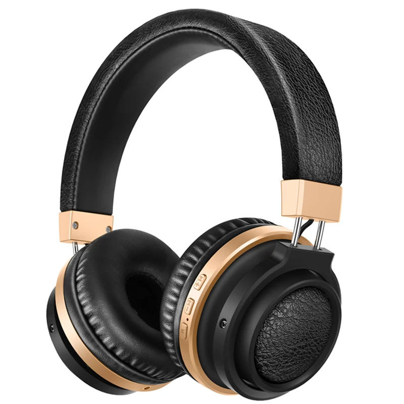 Cinpusen P3i Wireless Headphones Bluetooth Gold Classical MP3 Headsets For Apple Iphone SE Ipods