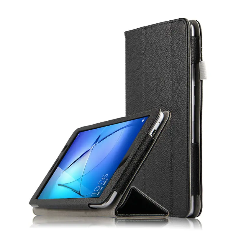 HUWEI Case Cowhide For Huawei Mediapad T3 8.0 Protective Smart Cover Genuine Leather T38 Tablet PC kob-w09 l09 Protector Sleeve