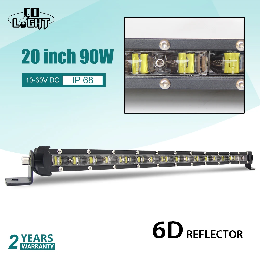 Светодиодный моноблок CO LIGHT 20 дюймов 90 Вт 6D внедорожный комбинированный