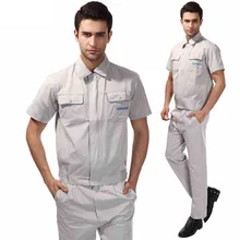 10 комплектов-рубашка и штаны) Большой размер костюм наборы мужские комбинезоны Заводская униформа Рабочая одежда рабочая одежда комплекты одежды оптом