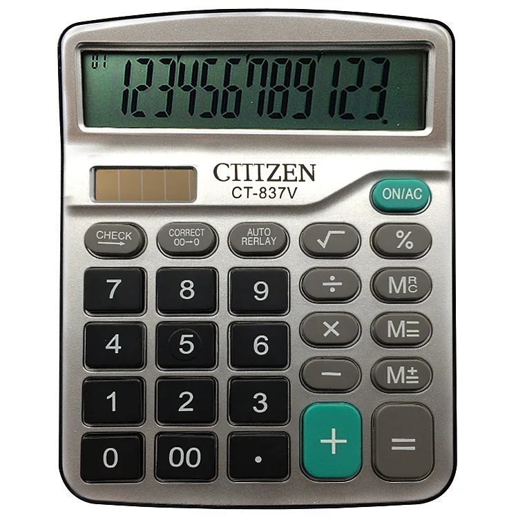 837 v solar calculator 12 displays the calculator advertising v calculator