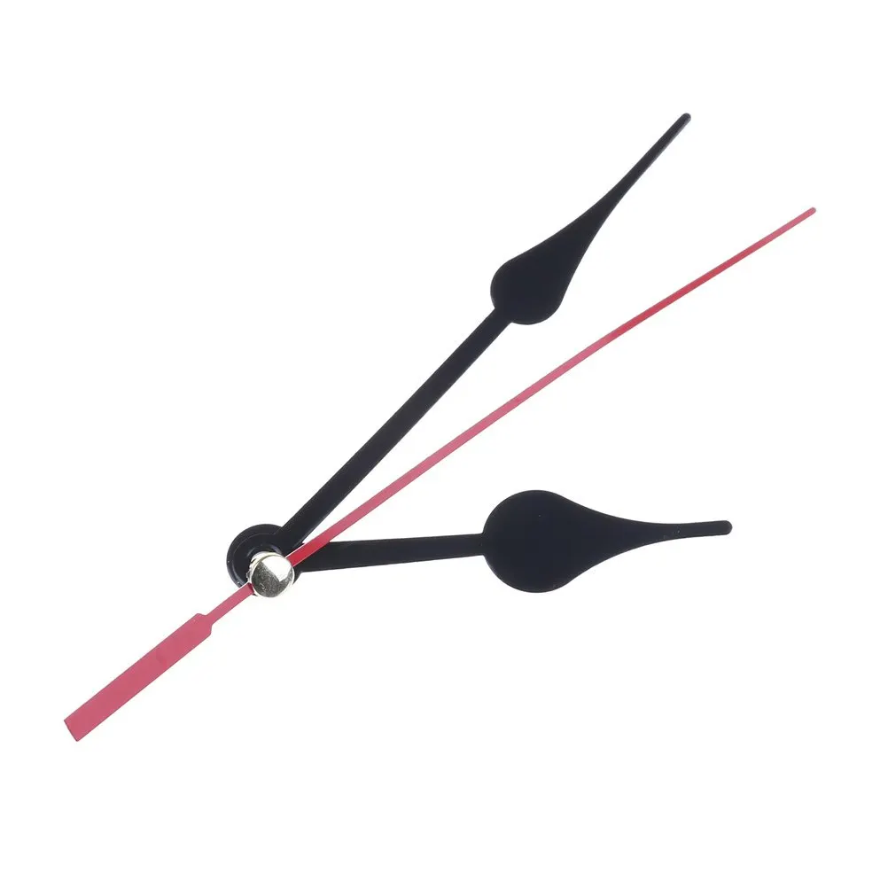 

DIY Wall Clock Repair Parts Kit Supplies Quartz Clock Movement Mechanism Hands Black Hour Minute Red Second Hand 1 set