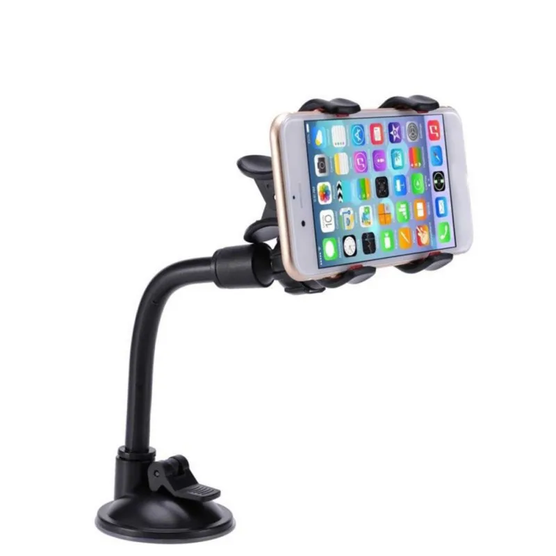 Car Phone Holder Stand Windshield Long Arm Smartphone Cars