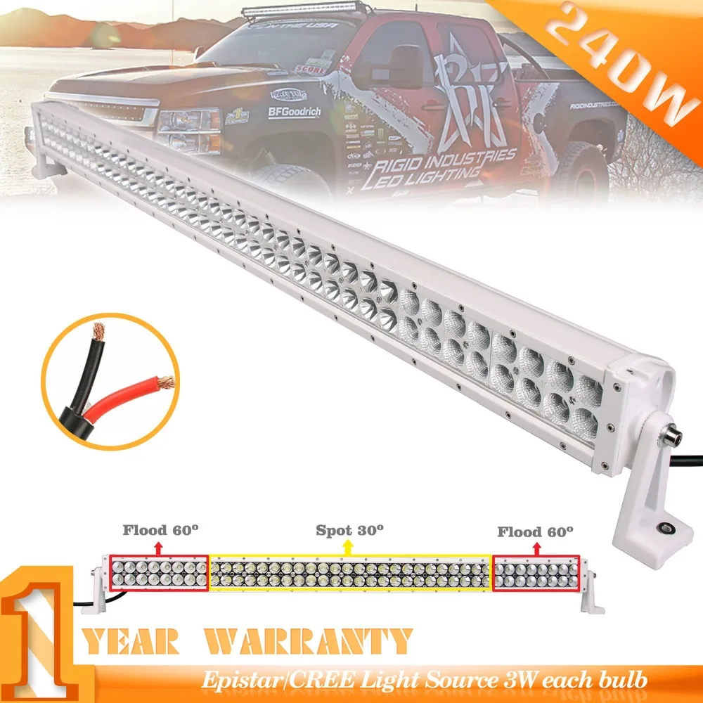 

240W 42INCH 14400LM LED Light Bar off raod UTV,ATV White Combo Beam 9-32V 6000K